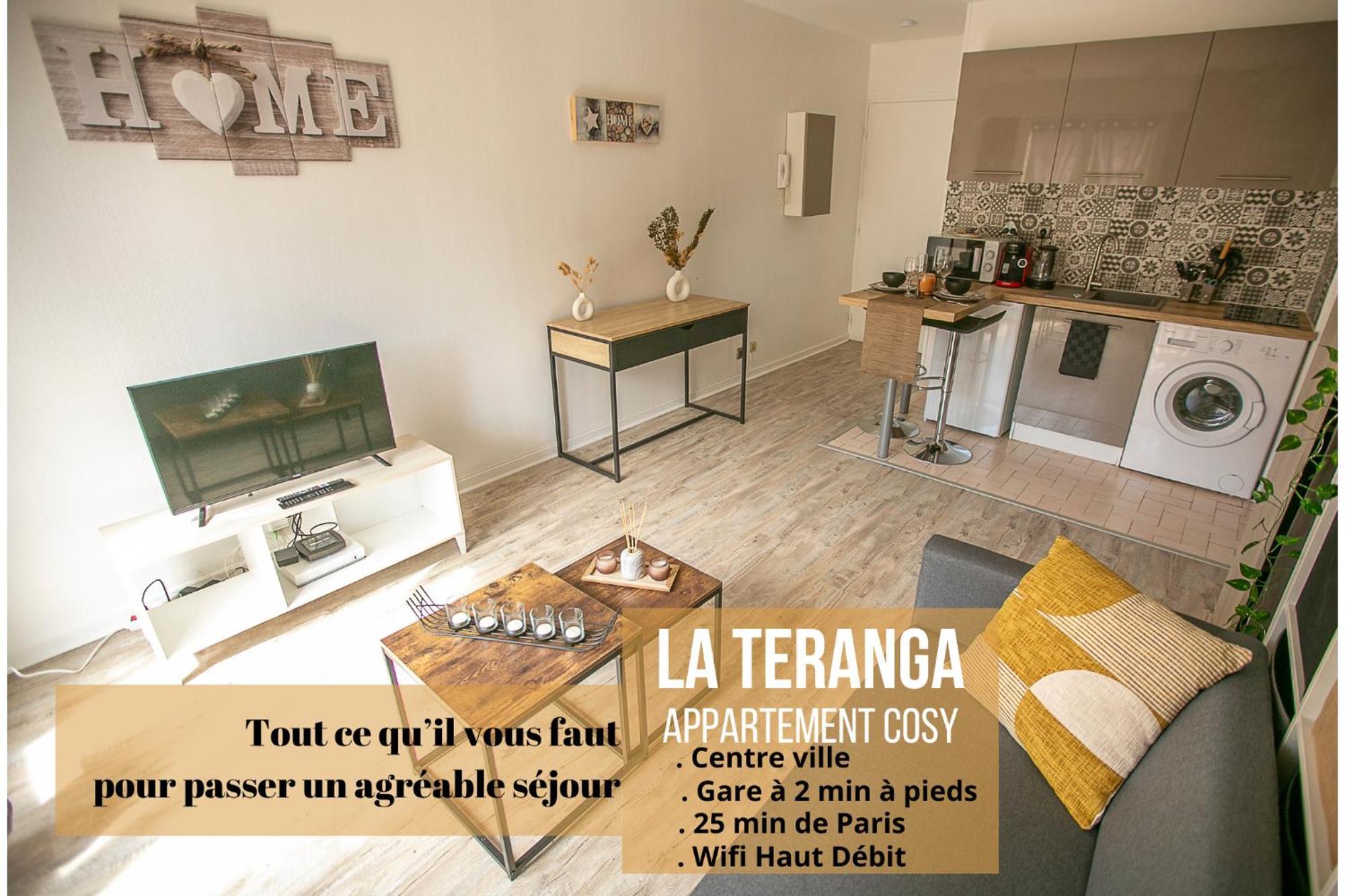 La Teranga - Wifi - Coeur De Ville - Gare Les Mureaux Luaran gambar